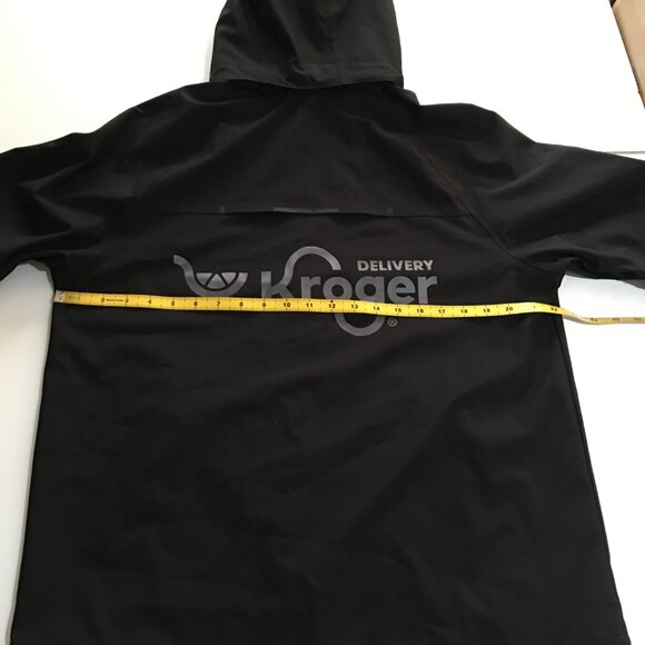 Kroger Delivery Jacket Men’s Medium Black Windbreaker Workwear Zip - Picture 8 of 9